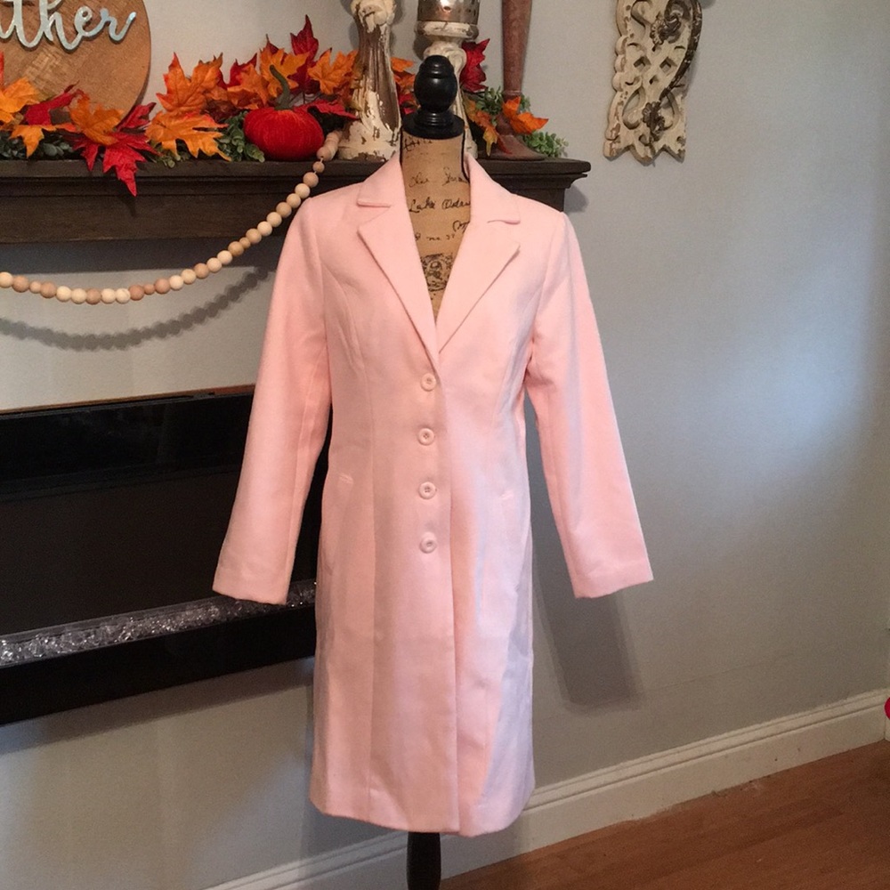 New!!!  Beautiful Pink long coat